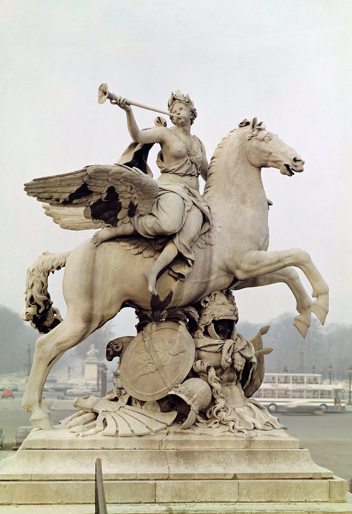 名声乗馬ペガサス（ &39;Le Cheval de Marly&39;）1699-1702（大理石）